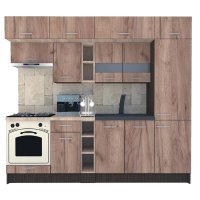 Bucatarie BIGMAR 250 A Wenge / Decor K004